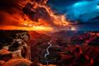 Sunset over Grand Canyon Art Print